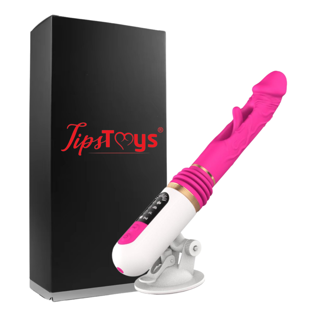 Seks Machine met Stotende Vibrator - Roze - Afbeelding 7