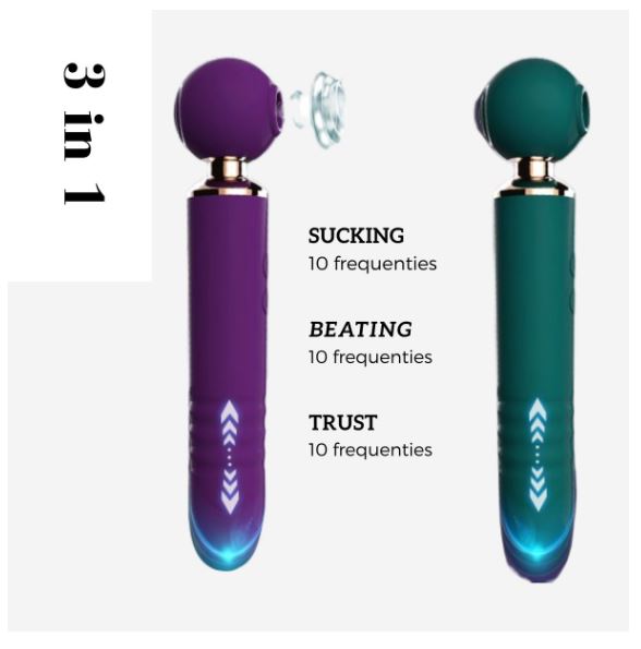 Vibrator met Klop Zuig Functie - Afbeelding 2