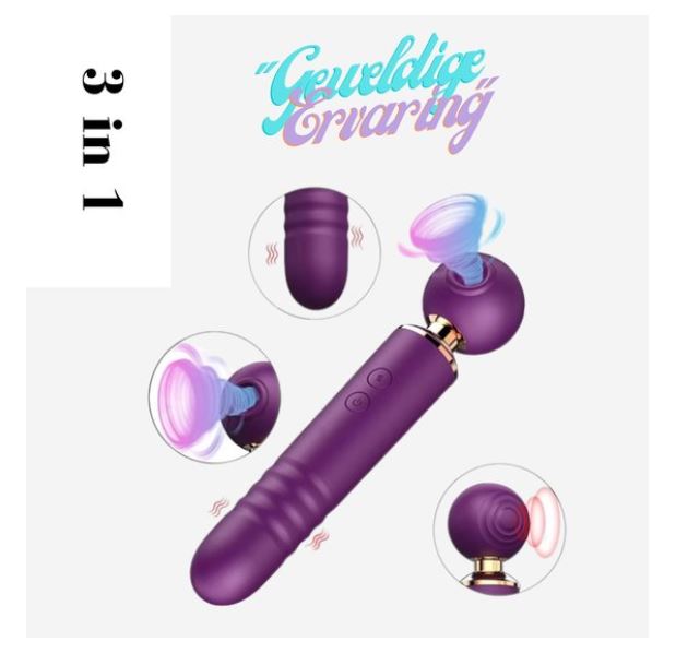 Vibrator met Klop Zuig Functie - Afbeelding 3