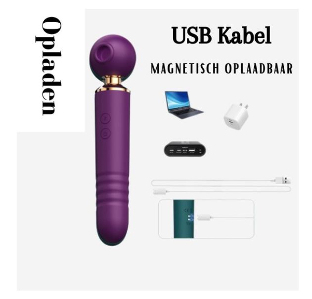 Vibrator met Klop Zuig Functie - Afbeelding 6
