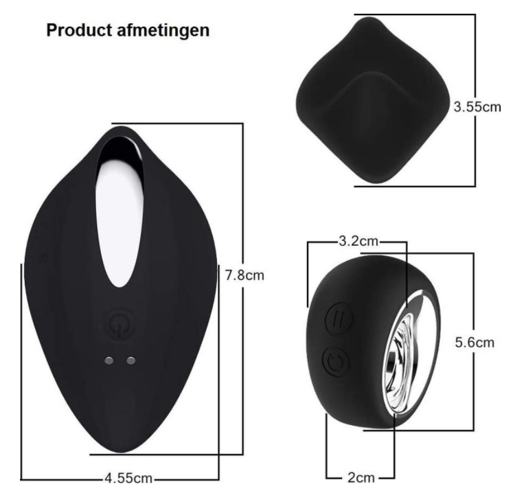 Draagbare Clitoris Vibrator String No.1 - Zwart - Afbeelding 4