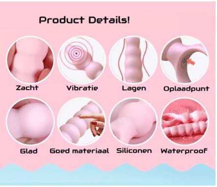 Buttplug met Vibratie - Roze - Afbeelding 4