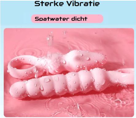 Buttplug met Vibratie - Roze - Afbeelding 6
