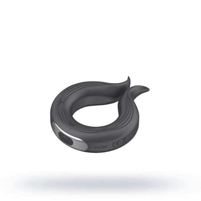 Vibrerende Cockring Heftige Tril - Zwart