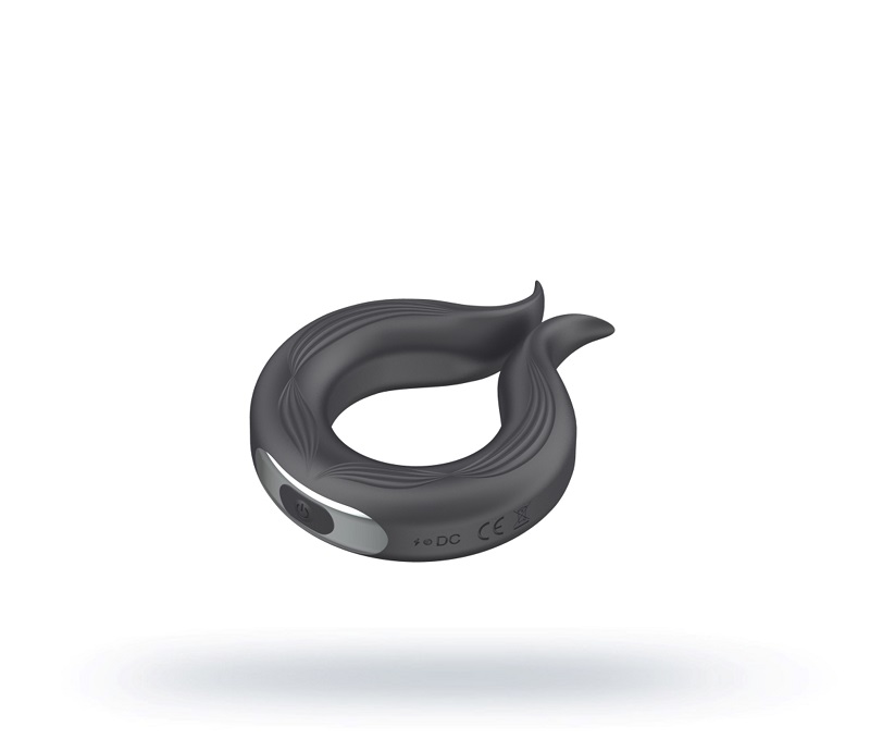 Vibrerende Cockring Heftige Tril - Zwart