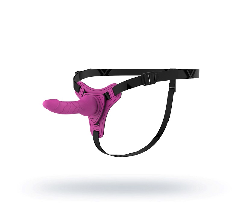 Strap On Voorbind dildo met Harnas - Roze