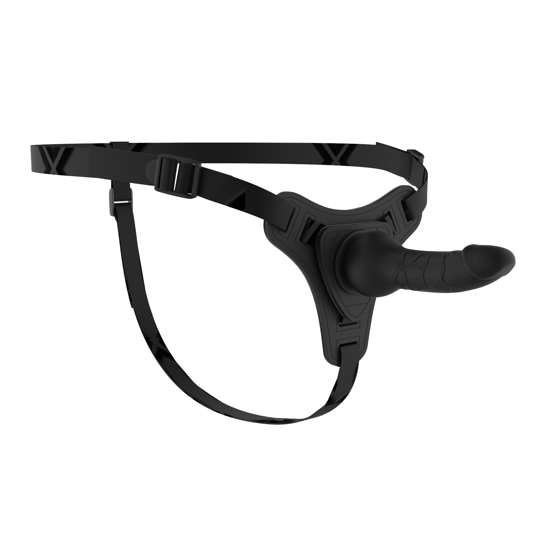 Strap On Voorbind dildo met Harnas - Zwart - Afbeelding 5