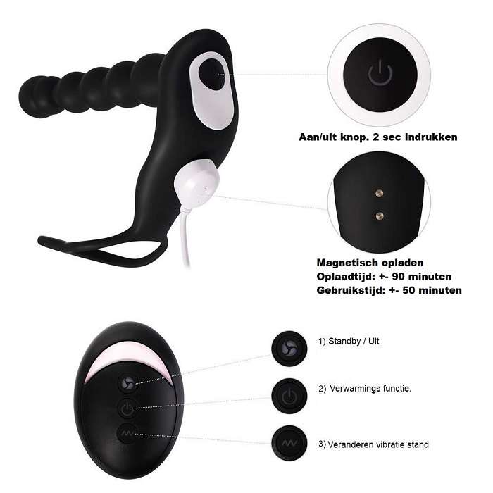 Luxe Prostaat Anaal Vibrator No.8 - Afbeelding 3