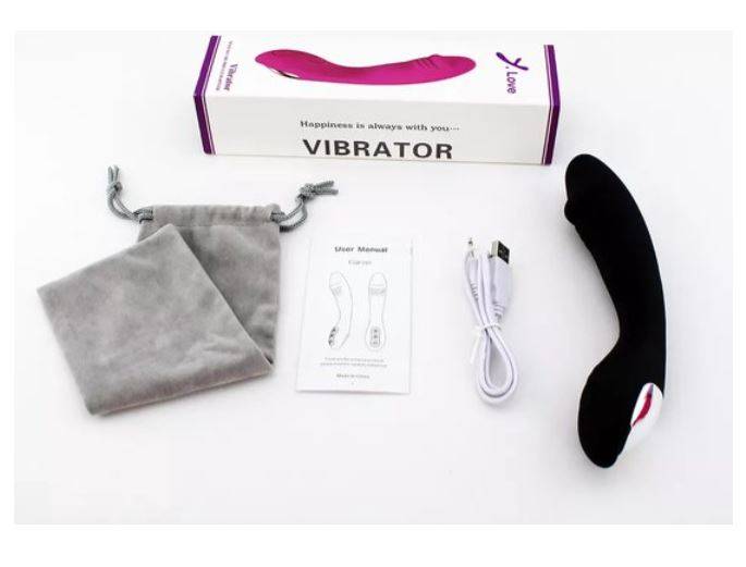 Dildo met Vibratie - Zwart - Afbeelding 3
