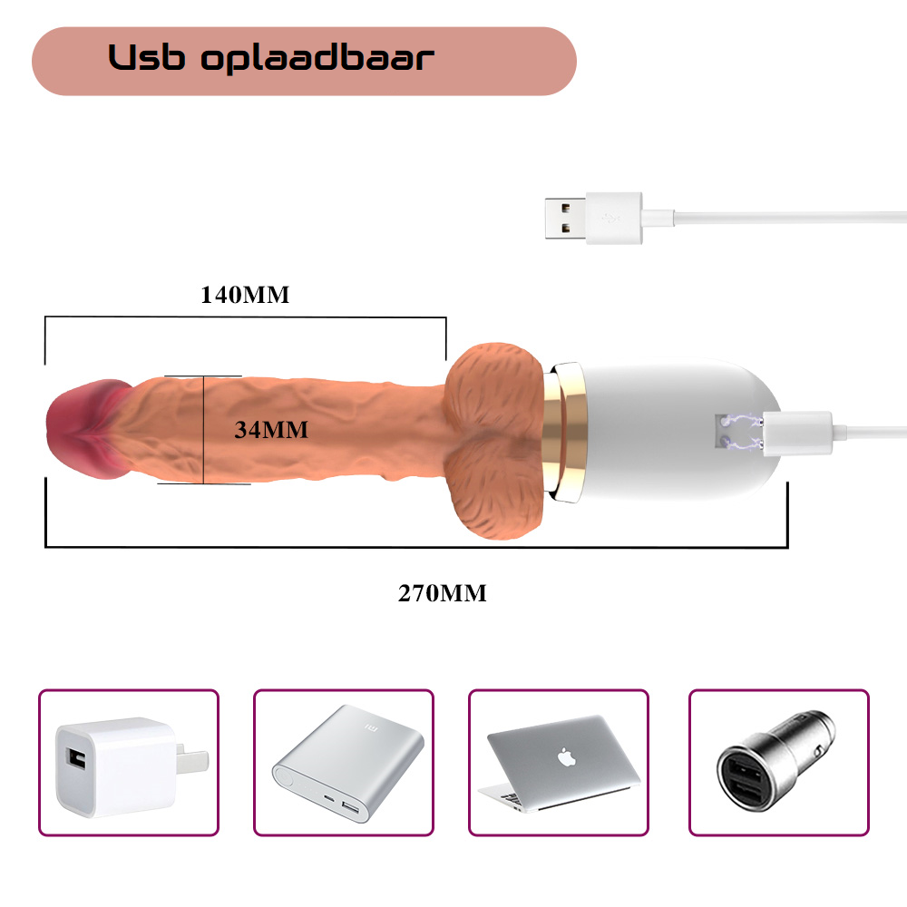 Seks Machine met Stotende Vibrator - Afbeelding 3
