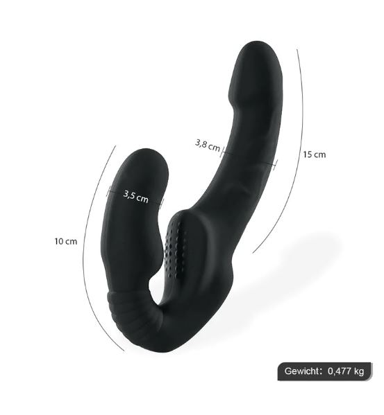 Vibrator Dildo zwart - Afbeelding 2