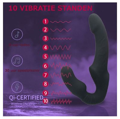 Vibrator Dildo zwart - Afbeelding 3