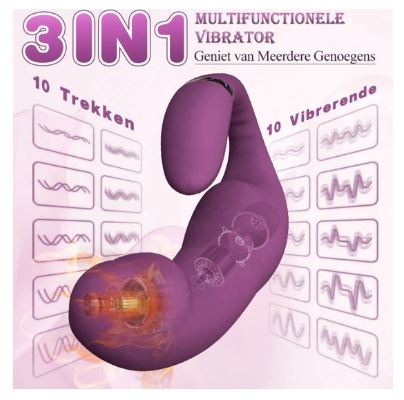 Vibrator Dildo paars - Afbeelding 6