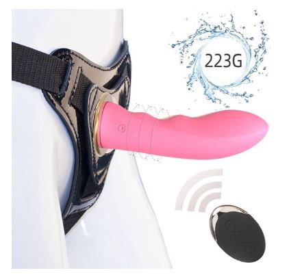 Vibrerende Voorbind Dildo - Afbeelding 5