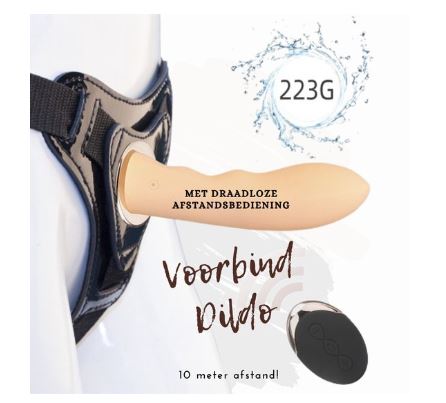 Vibrerende Voorbind Dildo - Afbeelding 3