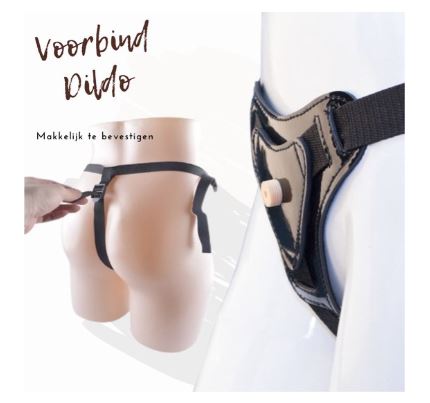 Vibrerende Voorbind Dildo - Afbeelding 4