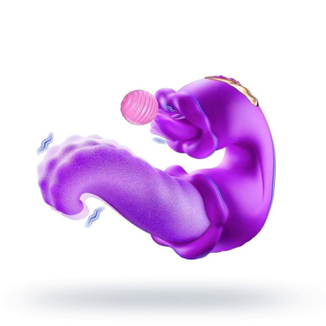 Likkende Vibrator - Paars