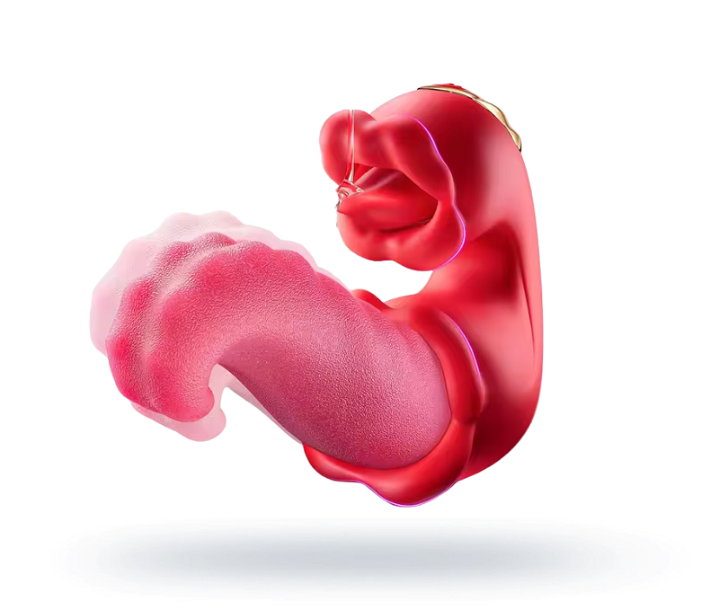 Likkende Vibrator - Rood