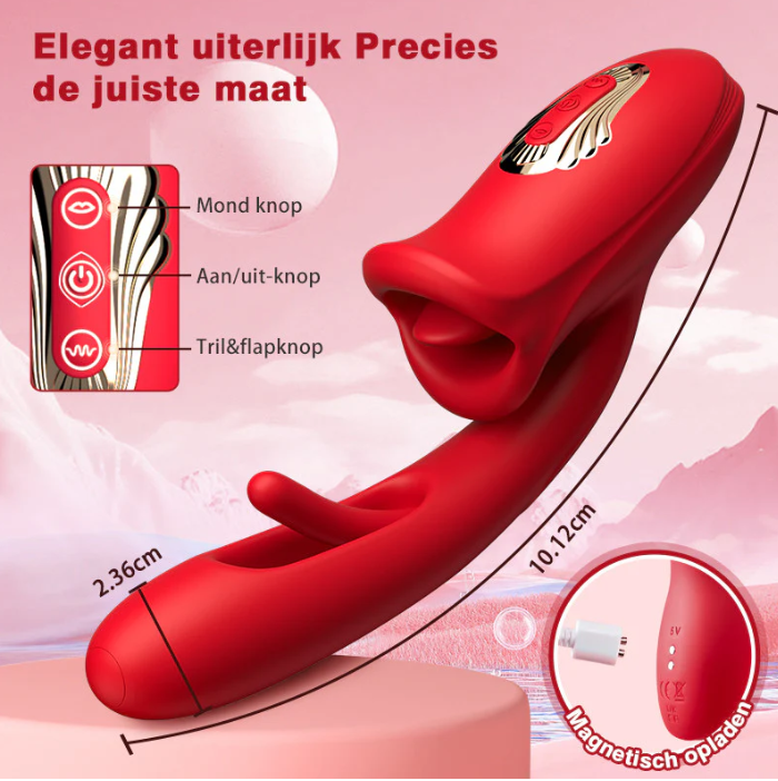 Vibrator met Flapper - Afbeelding 6