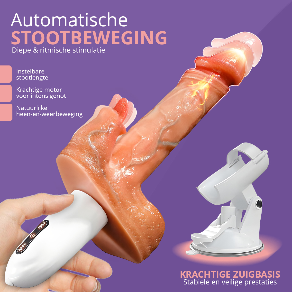 Vibrator met Tong 5 in 1 - Afbeelding 4
